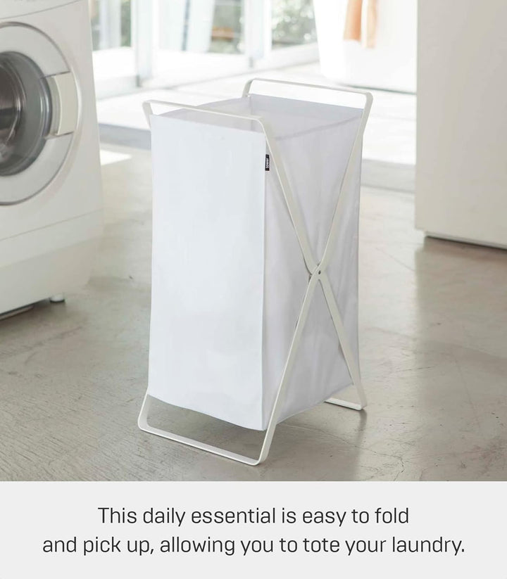 Laundry Basket - Tower - white Weiss, Weiss