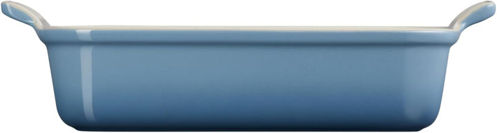 Le Creuset Rechteckige Auflaufform Tradition aus Steinzeug, 26 cm, 2.4 Liter, Chambray, 711022643400