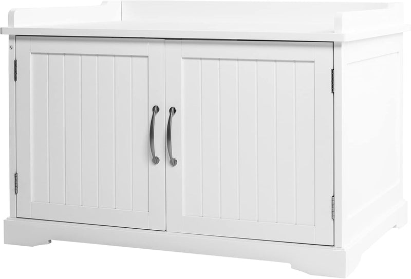UPP Katzenschrank XXL aus massivem & nachhaltigem Holz I Katzenhütte für Katzentoilette oder als Hun
