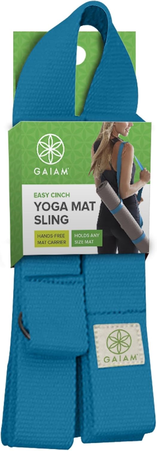 Gaiam Easy-Cinch Yogamatte Sling, 1 Stück (keine Matte im Lieferumfang enthalten) Fuchsia/Blau, Fuch
