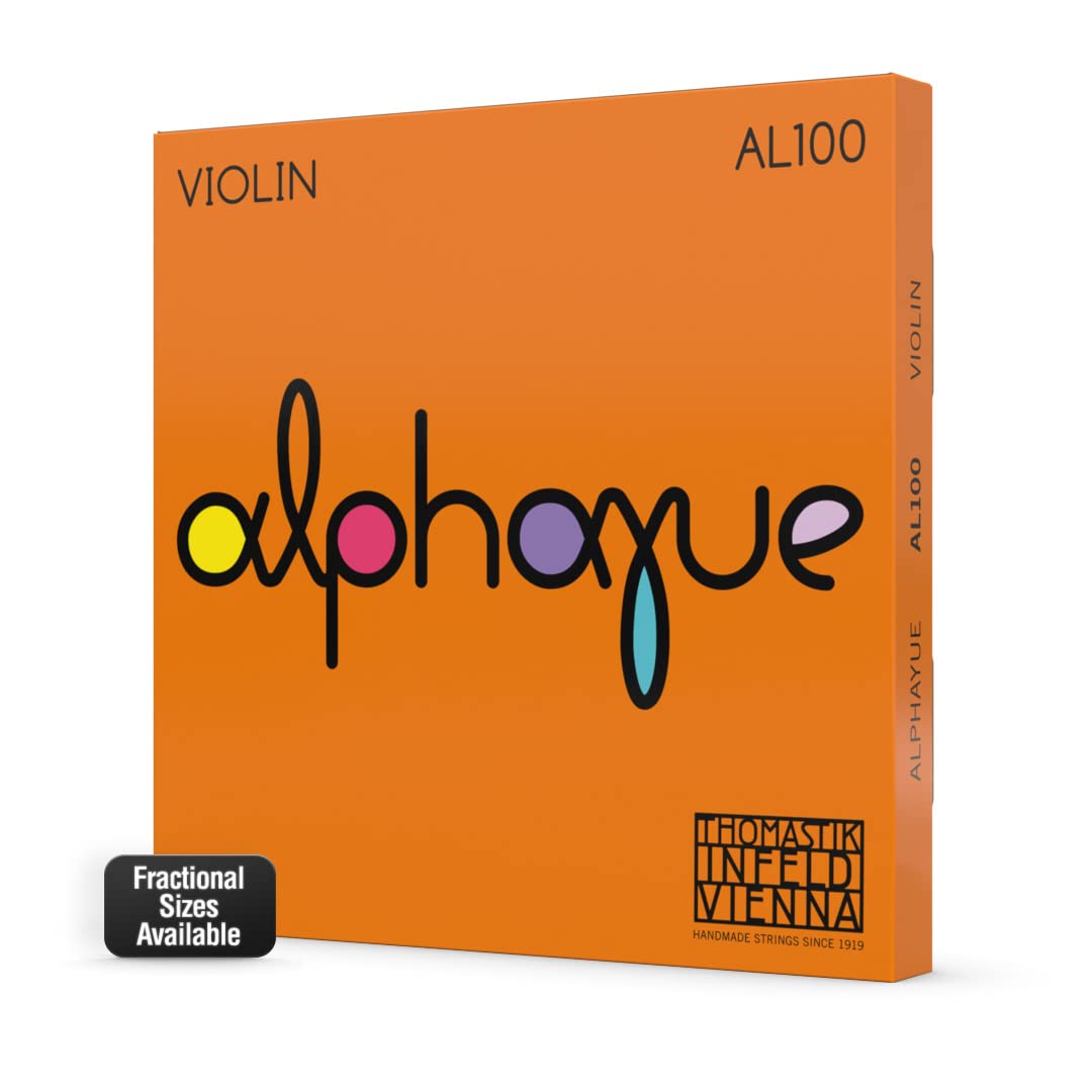 Thomastik 633479 Saiten für Violine ALPHAYUE Nylonkern, Satz 1/16 Mensur 215mm / 8.5“, Satz 1/16