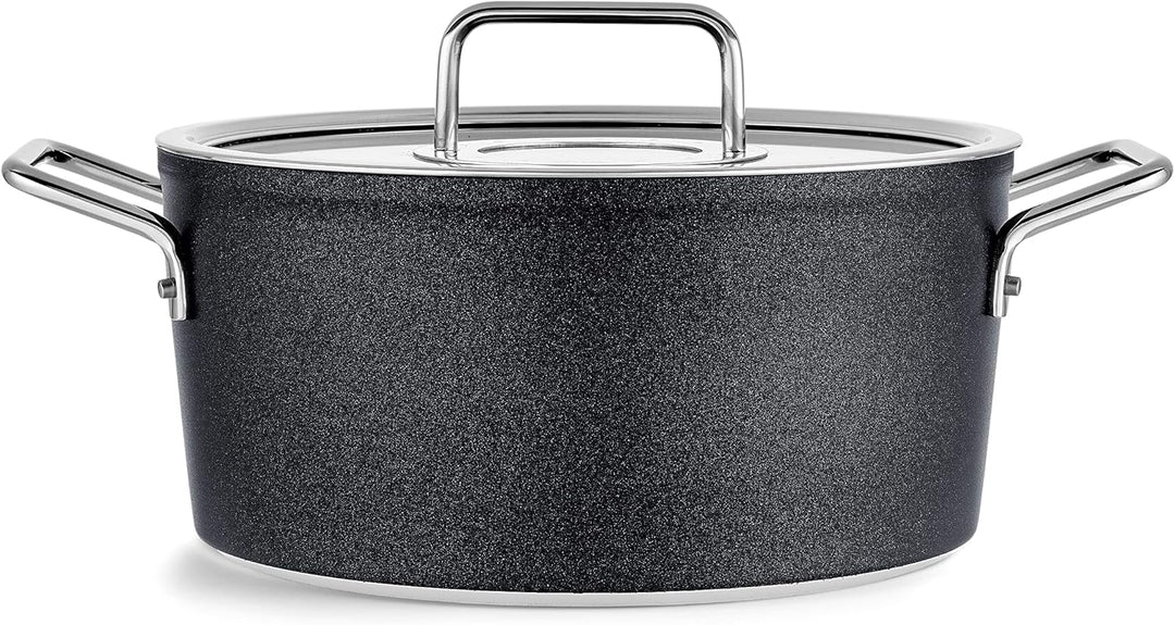 Fissler Adamant/Aluminium-Kochtopf (Ø 18 cm, 2L) Töpfe-beschichtet mit Glas-Deckel, antihaftend - In