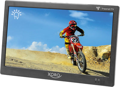 XORO PTL 1050 - 10.1 Zoll (25,6 cm) Tragbarer Fernseher mit DVB‐T2 HD Tuner, 6 Monate Guthaben für f