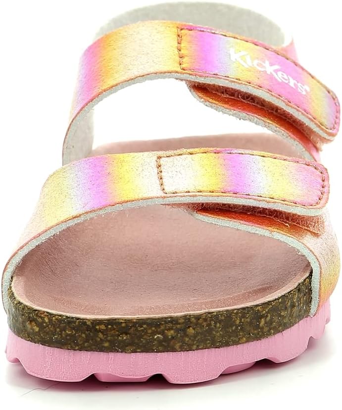 Kickers Unisex Kinder Summerkro Sandale, Rose Rainbow