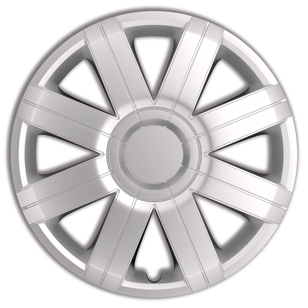 AUTO-STYLE Satz Radzierblenden Sportive 15-Zoll Silber