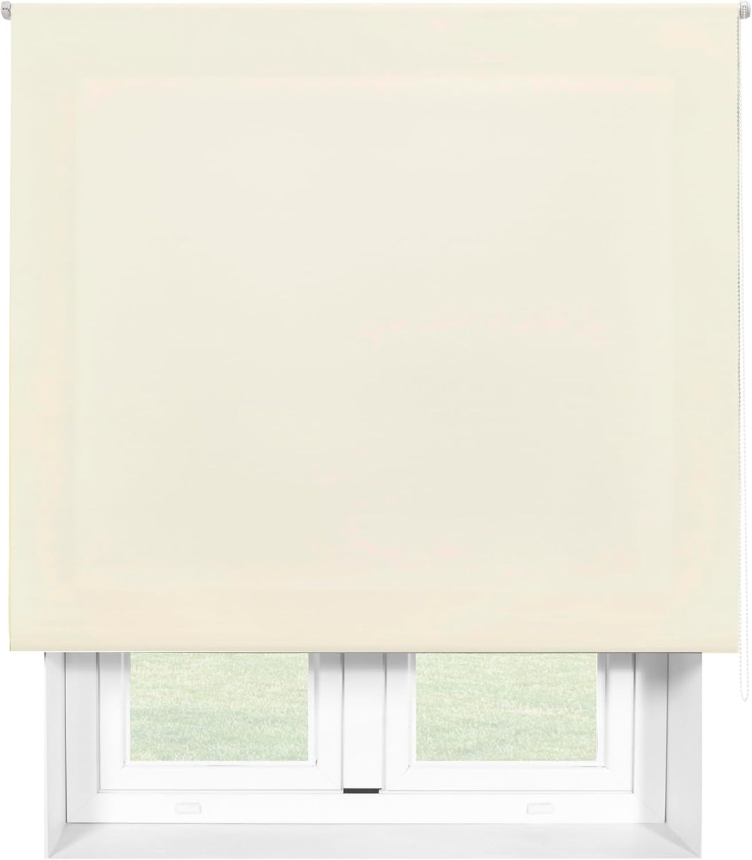 Blindecor Ara | Lichtdurchlässiges Rollo | Beige | 90 x 175 cm (BxH) | Stoffgrösse 87 x 170 cm | Rol