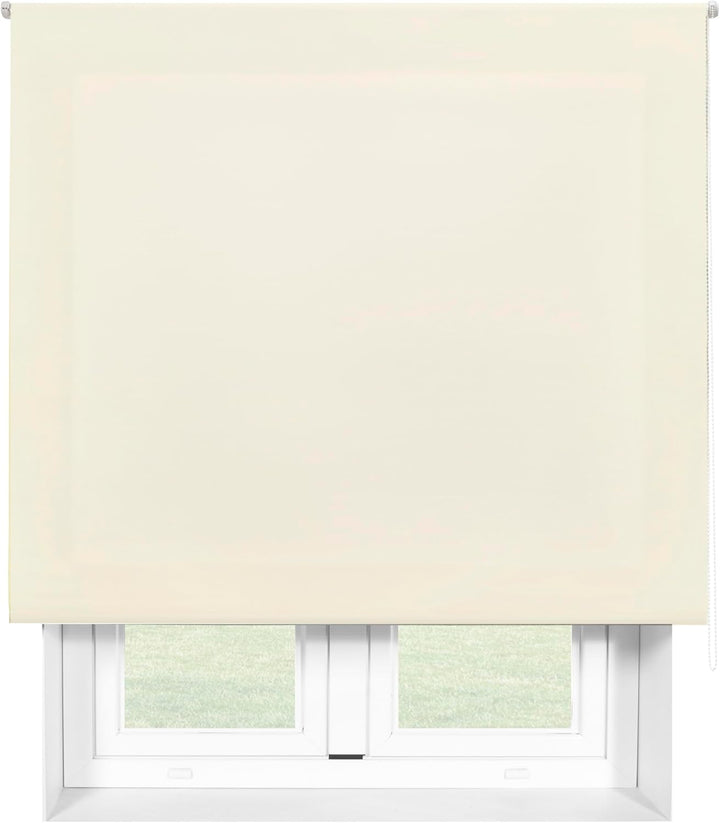 Blindecor Ara | Lichtdurchlässiges Rollo | Beige | 90 x 175 cm (BxH) | Stoffgrösse 87 x 170 cm | Rol