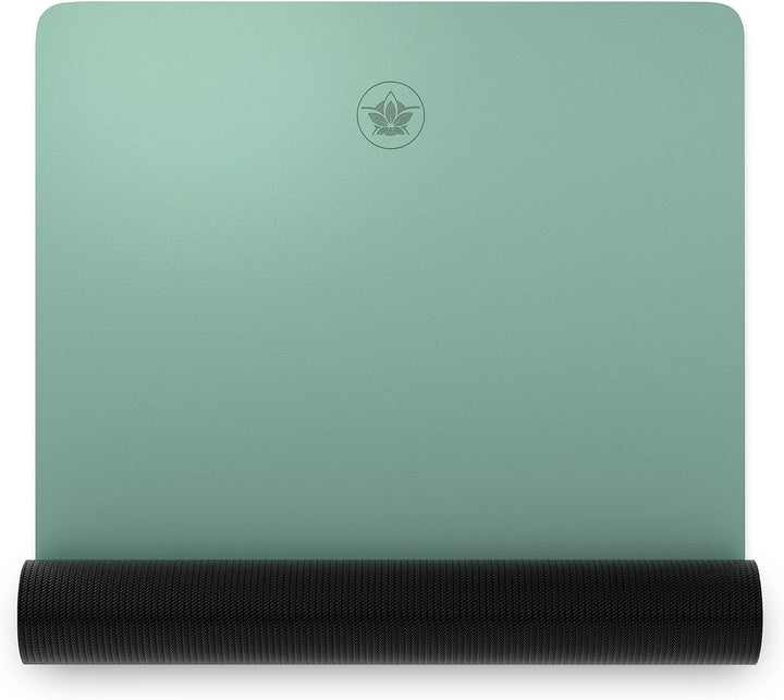 YOGALABS® - Premium Yoga-Matte STUDIO 185 x 68 x 0,4cm (extra gross) inkl. Gurt aus ECO PU & Naturka