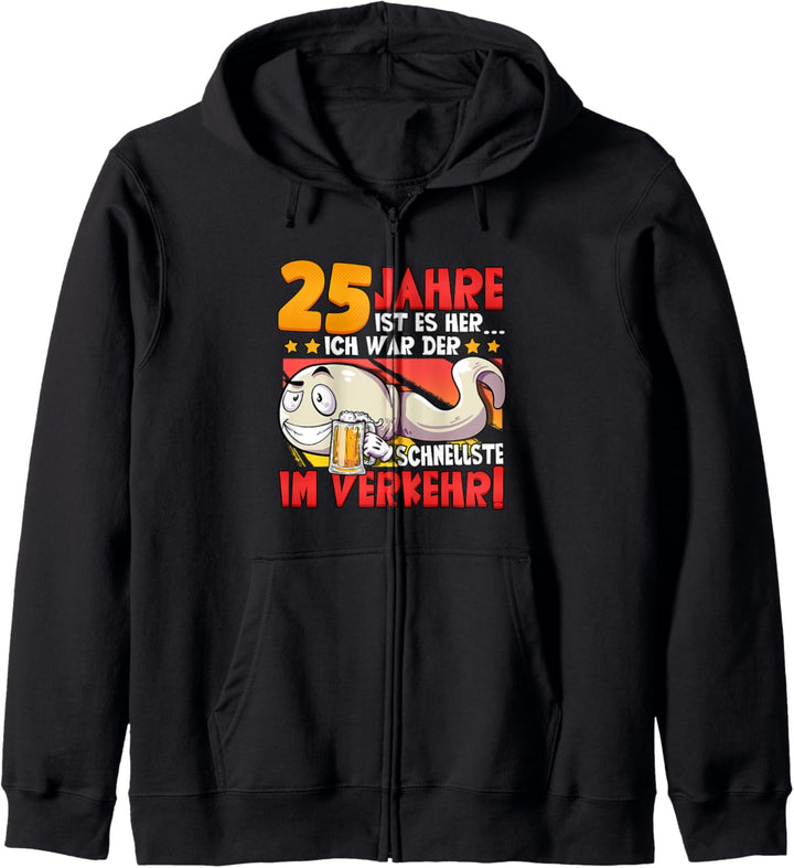 25 Jahre ist es her... 25 Geburtstag Kapuzenjacke