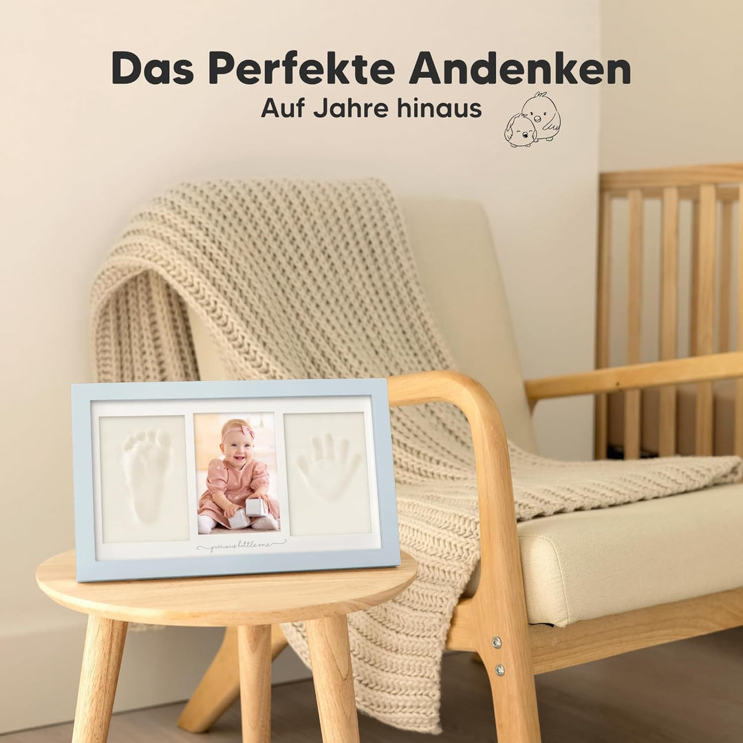 KeaBabies Baby Handabdruck Und Fussabdruck Set - Ton Handabdruck Andenken Rahmen, Neugeborenen Kinde