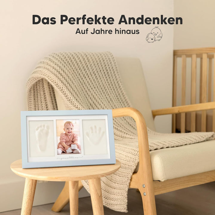 KeaBabies Baby Handabdruck Und Fussabdruck Set - Ton Handabdruck Andenken Rahmen, Neugeborenen Kinde