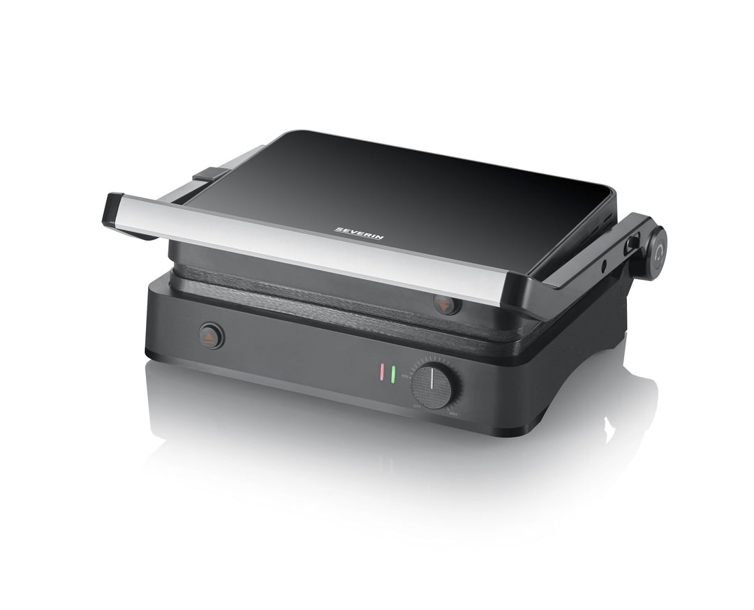 SEVERIN SEVINI Lite, Kontaktgrill für Fleisch, Fisch & Gemüse, Keramikbeschichteter Sandwich-Maker f