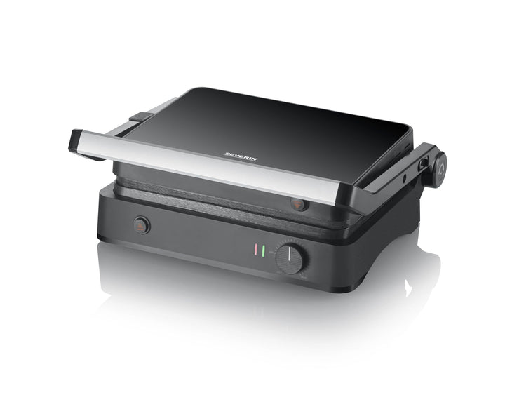 SEVERIN SEVINI Lite, Kontaktgrill für Fleisch, Fisch & Gemüse, Keramikbeschichteter Sandwich-Maker f