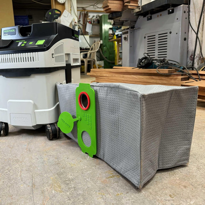 Macam Wiederverwendbarer Staubsaugerbeutel kompatibel mit Festool MINI MIDI CT 15 und CT 25 Staubsau