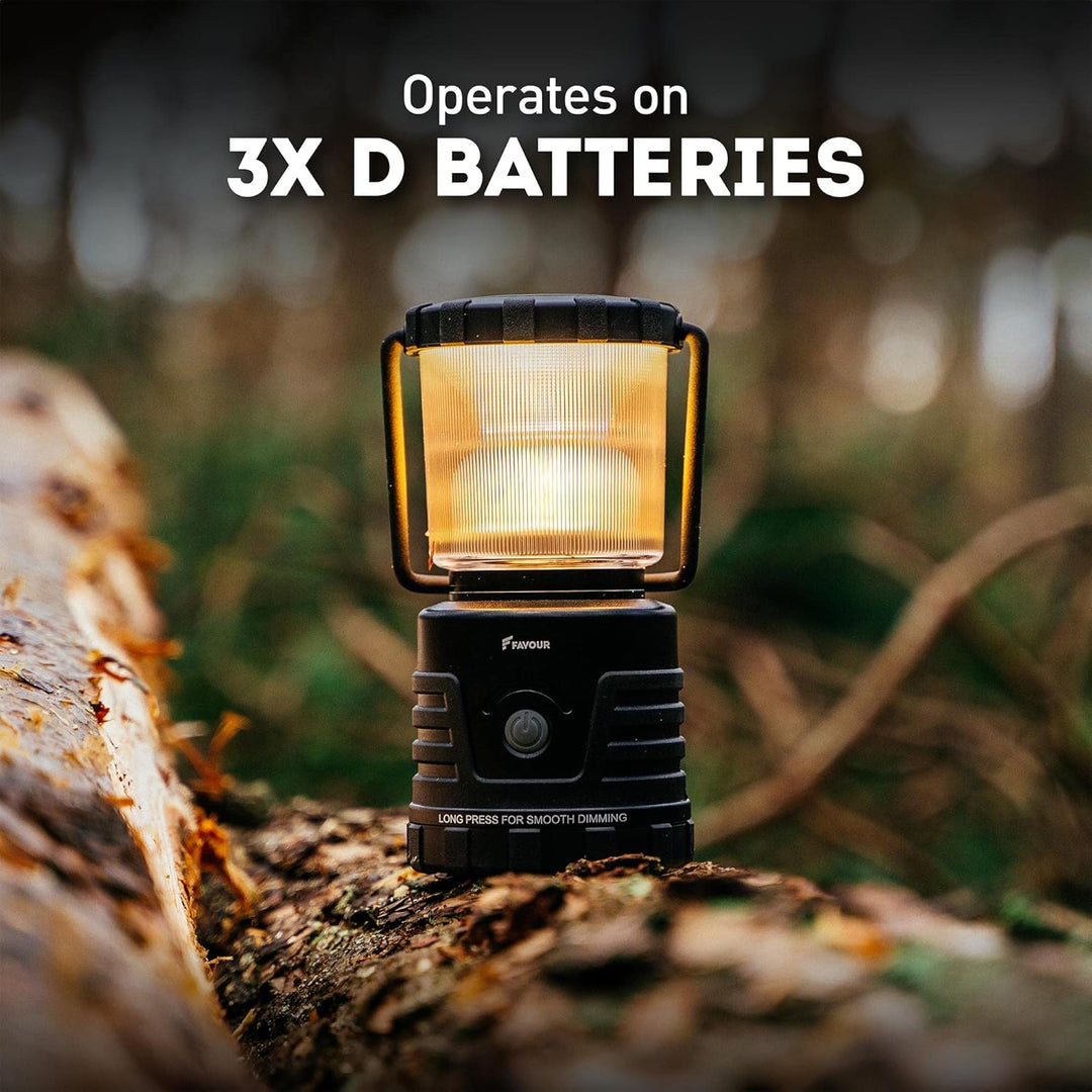 Favour LED Laterne Outdoor Lampe hell 1105 Lumen | Camping Lampe, IP64 wasserdicht, stossfest | Camp