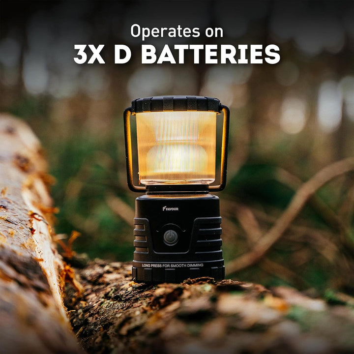 Favour LED Laterne Outdoor Lampe hell 1105 Lumen | Camping Lampe, IP64 wasserdicht, stossfest | Camp