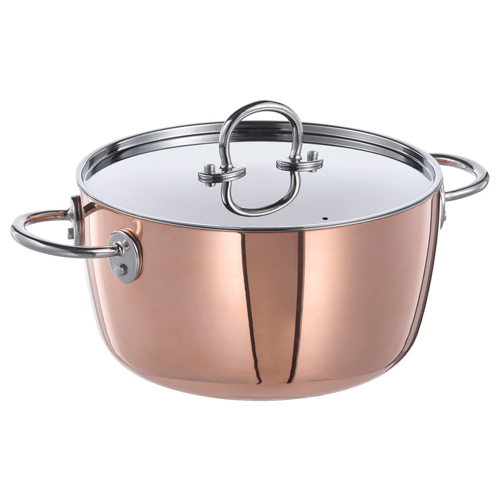 IKEA FINMAT Topf mit Deckel, 3 l, Kupfer/Edelstahl