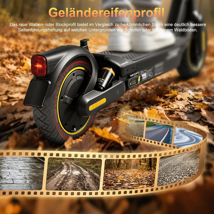 60/65-6,9 Ersatzräder Vollgummireifen 10 Zoll Solide Reifen für Ninebot Max G2 G2D G2E G65 F3 F3 Pro