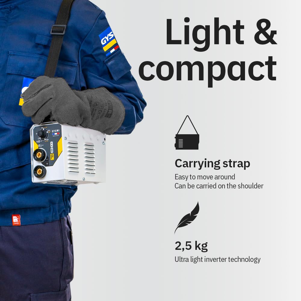 GYS Inverter-Schweissgerät GYSMI-80P - Lichtbogen-Schweissmaschinen für Gleich- und Wechselstrom (2,