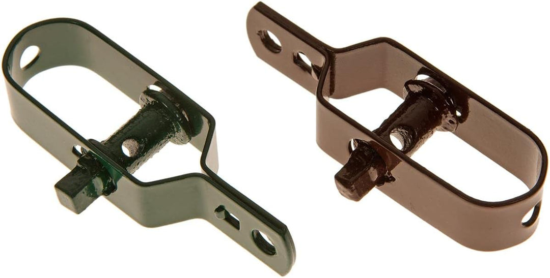 HaGa® Drahtspanner 100mm x 28mm x 20mm - Zaundrahtspanner in braun 50 Stück, 50 Stück