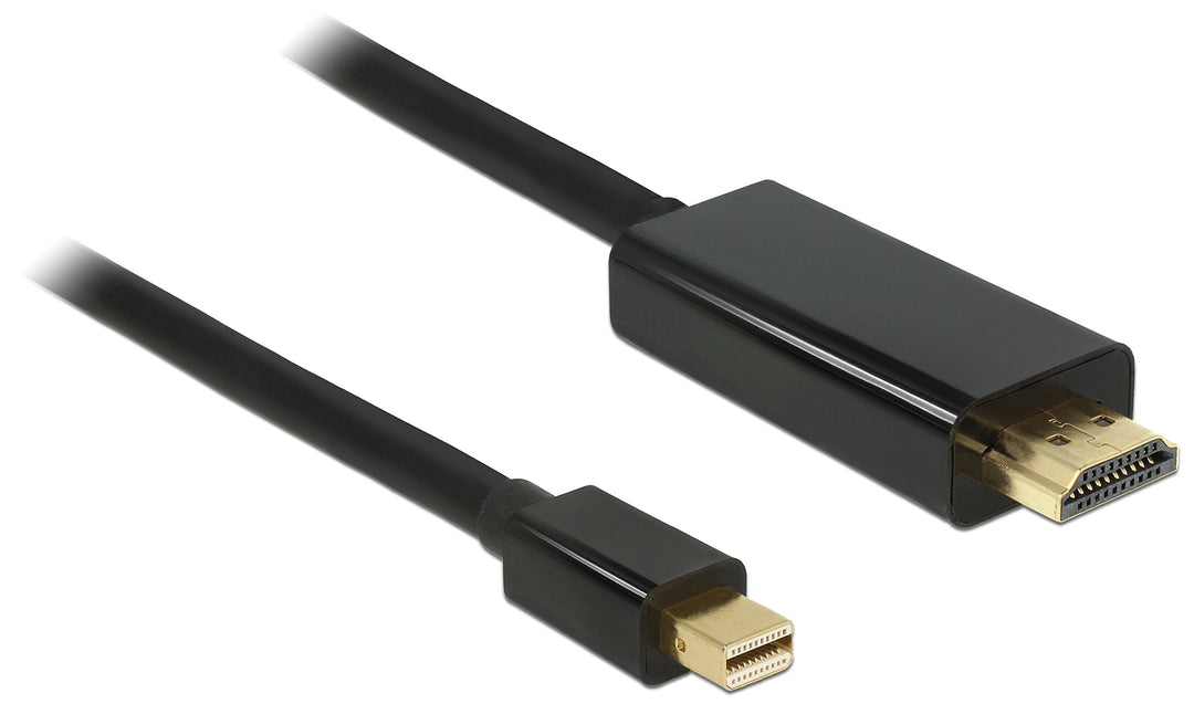 DeLock 83699 Kabel Mini Displayport 1.2 Stecker zu High Speed HDMI A Stecker, 4K, 2m
