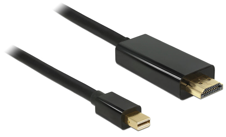 DeLock 83699 Kabel Mini Displayport 1.2 Stecker zu High Speed HDMI A Stecker, 4K, 2m