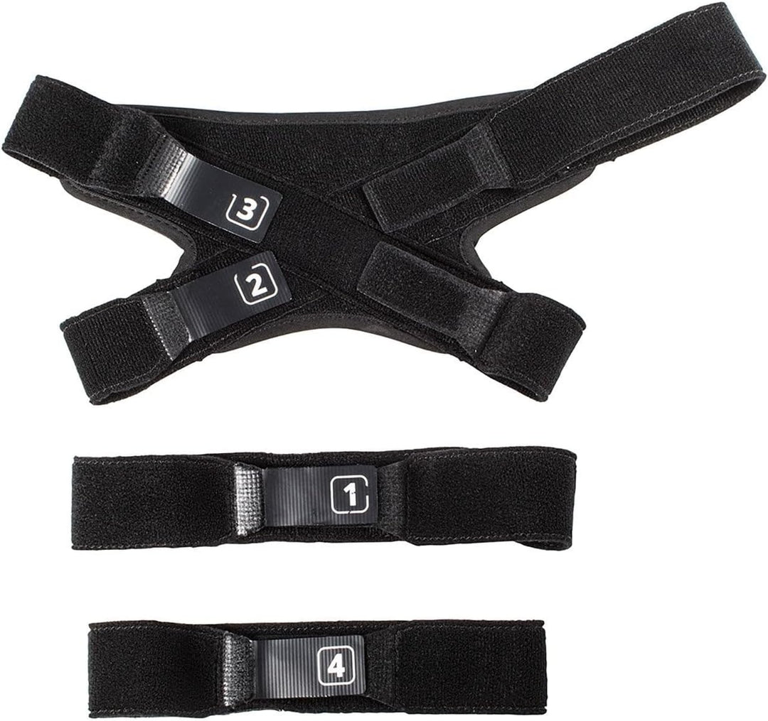 Leatt C- Frame Unisex Knieschoner Set Strap - Erwachsene Black, One Size