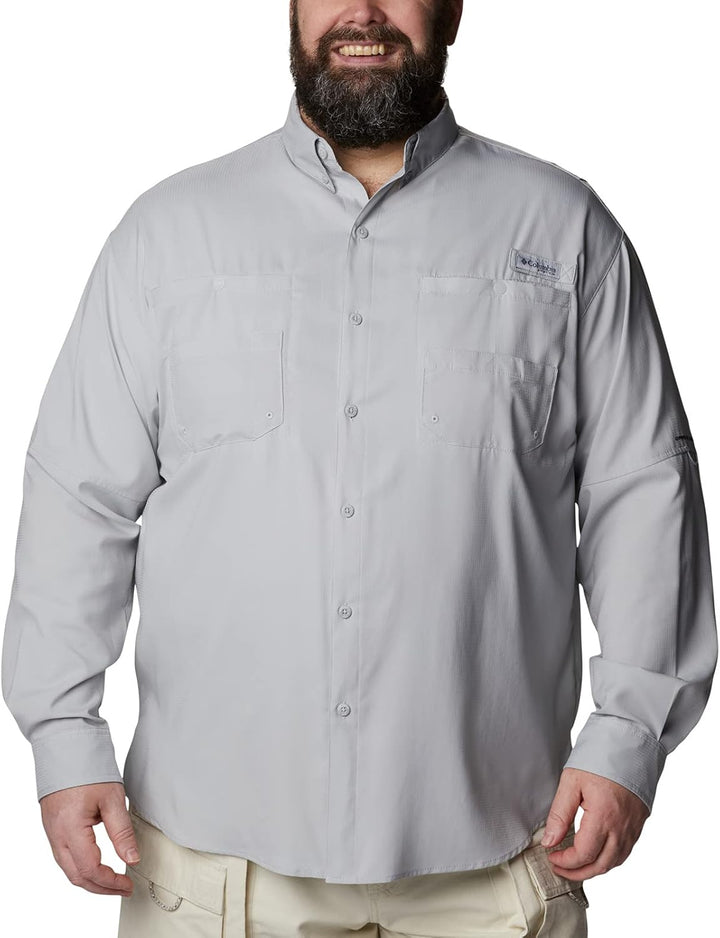 Columbia Herren Tamiami Ii Long Sleeve Shirt Langarmshirt XXL Cool Grey, XXL Cool Grey