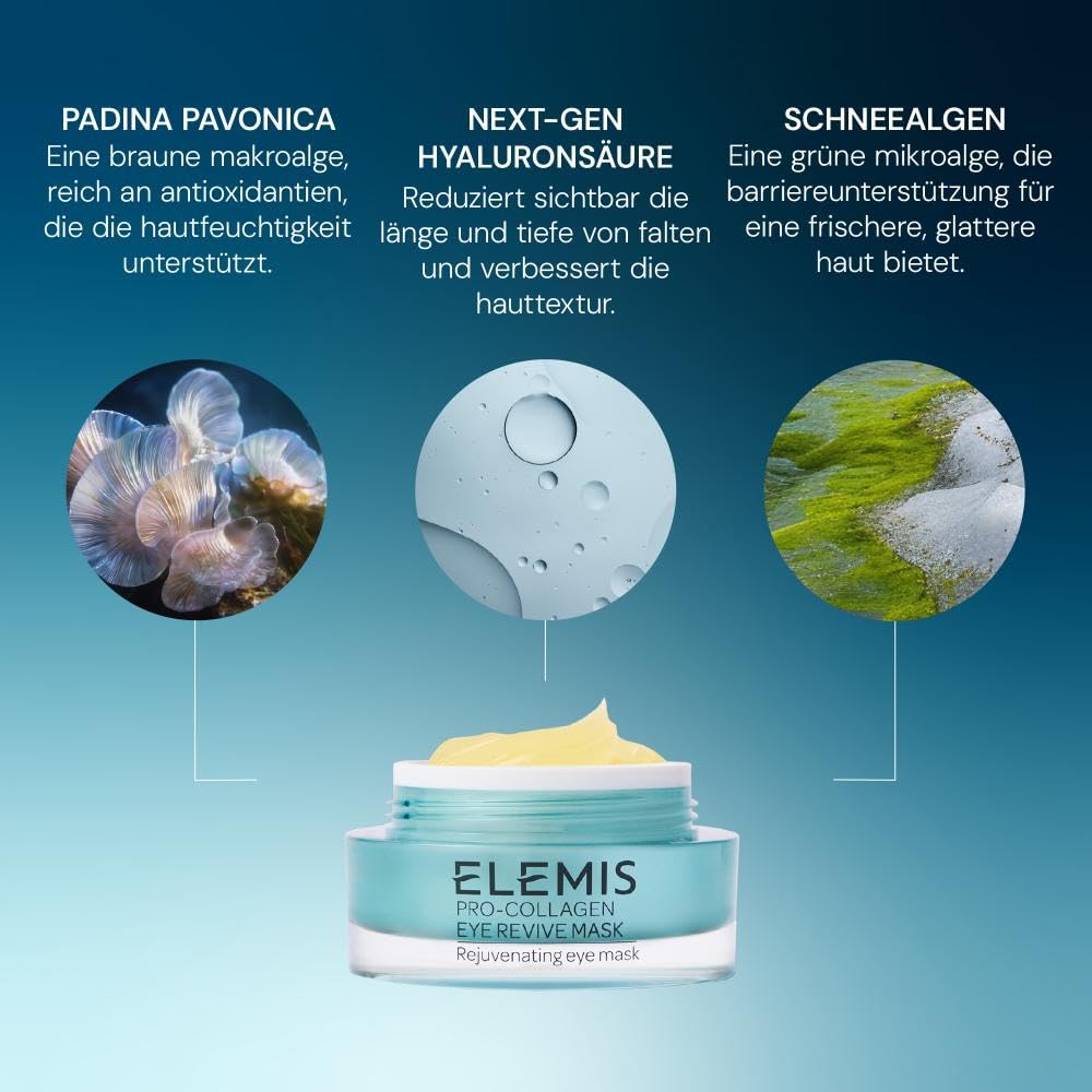 Elemis Belebende Pro-Collagen-Augenmaske, 1er Pack (1 x 15 ml), Wassermelone Pro-Collagen Eye Revive