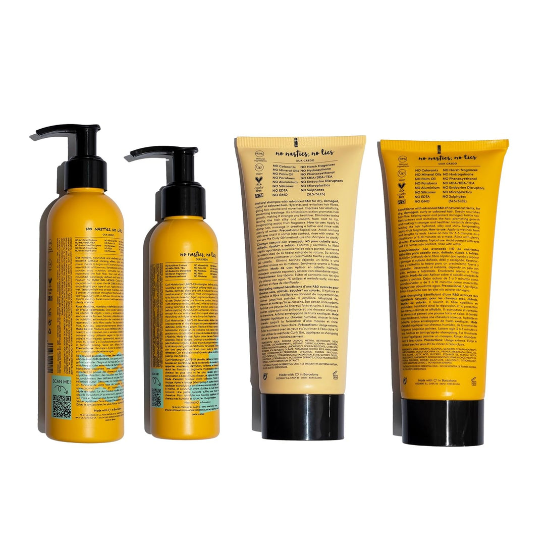 COCUNAT | Pack Lockige Haarpflege | Curly-Methode und Reinigungsroutine für perfekte Locken | Defini