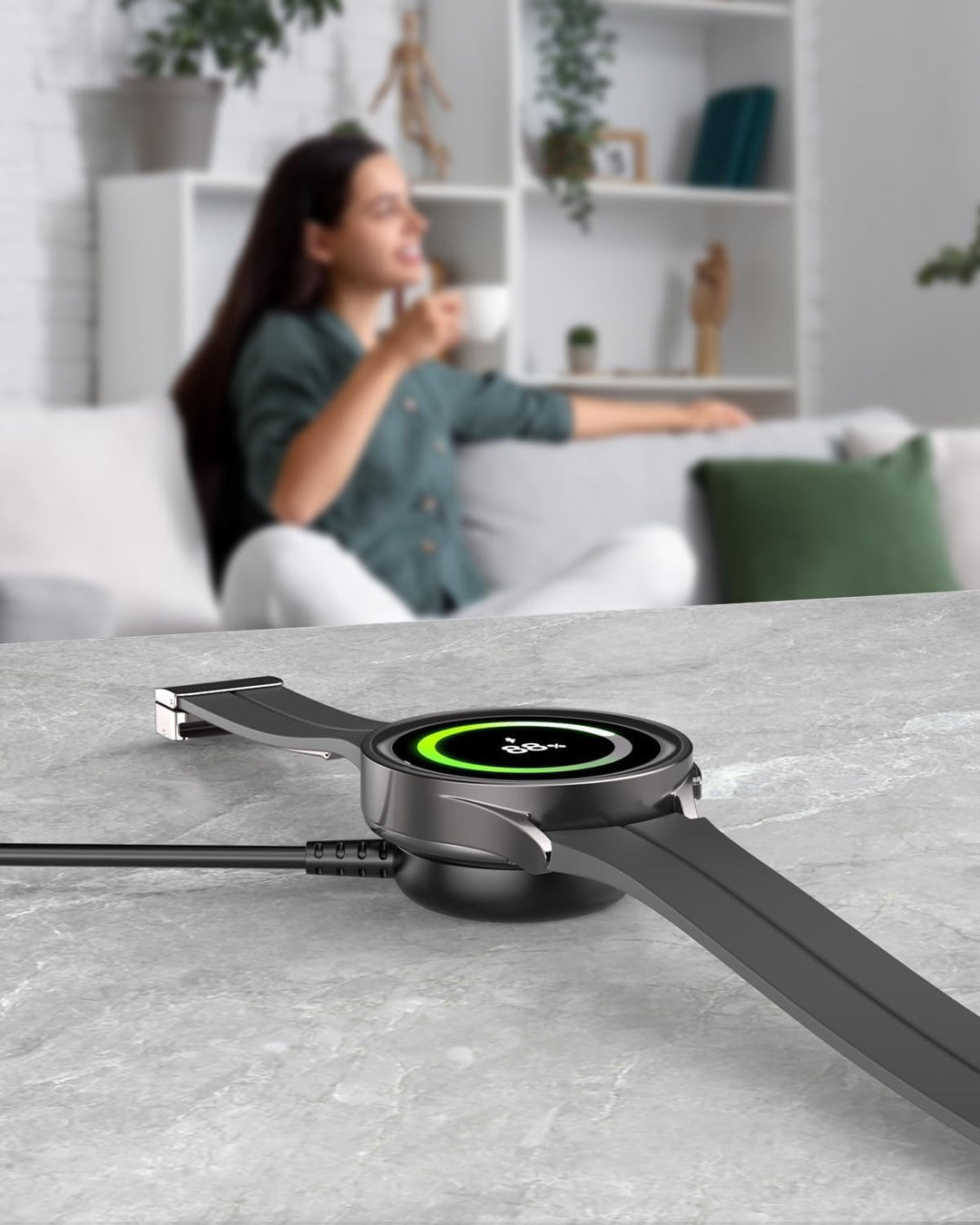 1M Samsung Watch Ladegerät für Samsung Galaxy Watch 8/7/6/Ultra, 8/6/4 Classic/FE/5/5 Pro/3, Active