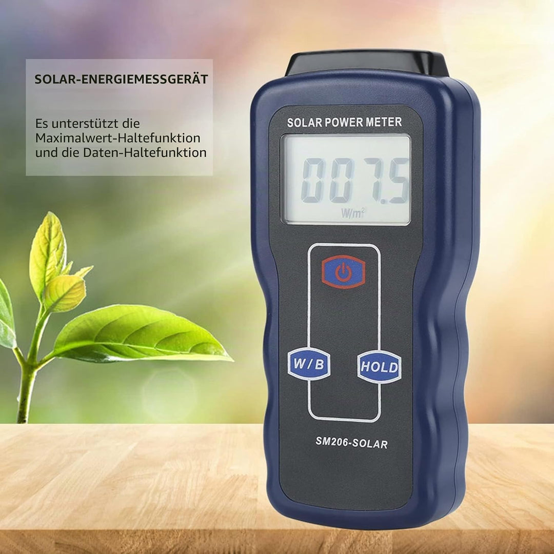 Solar Power Meter SM206 Digital Solar Power Meter Sonnenlichtmessgerät für Strahlungsmessgeräte Sola