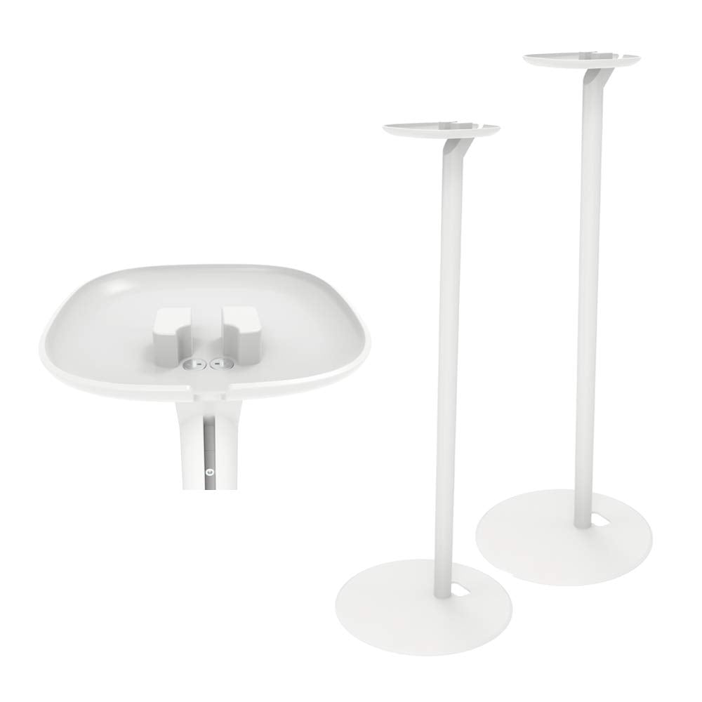 2 x Ständer für SONOS ONE/SL und Play 1 Lautsprecher Boxen Halter Lautsprecherständer Play:1 Weiss w