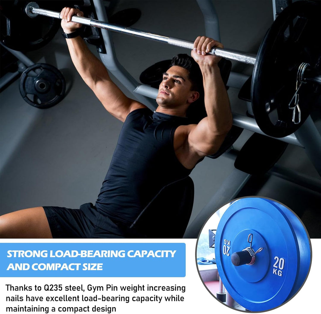Gym Pin für Zusatzgewicht, Weight Stack Pin Ersatz, Metall Gewichtsstapelstift Mit Sicherungsring We