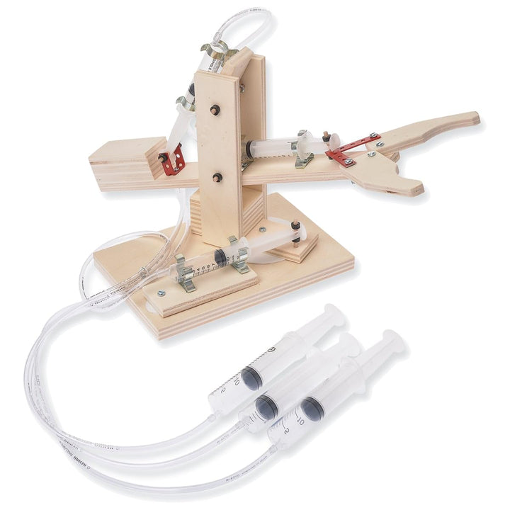 matches21 HOME & HOBBY Kinder Bastelset ab 13 Jahren Roboterarm Pneumatik/Hydraulik Modell als Bausa