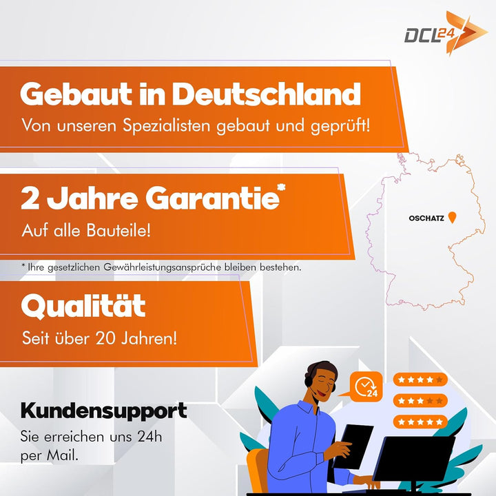 dcl24 Büro CAD PC Intel i5-14400, RTX A1000, 32GB RAM, 1TB SSD, Office mit 10x4.7 GHz, WLAN, Windows