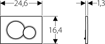 Geberit 115770215 Sigma Sigma01 Betätigungsplatte 115.770.215,