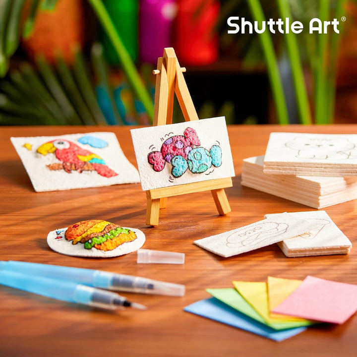 Shuttle Art 68 Stück Magic Puffy Paint Nachfüllung Set, Schaum Textur Malset für Kinder, 3d Schaumst