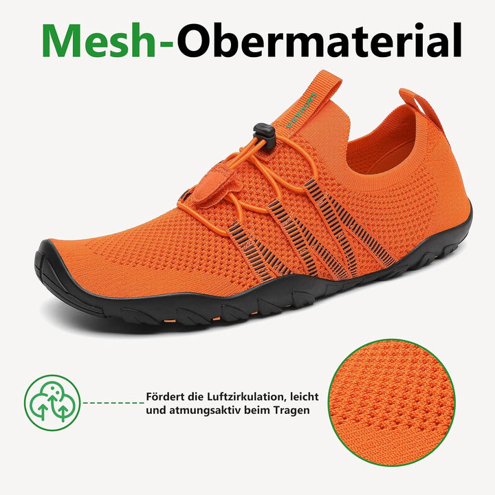 SAGUARO Herren Badeschuhe Damen rutschfeste Sohle Schnell Trocknend Schwimmschuhe 36 EU Dunkelorange