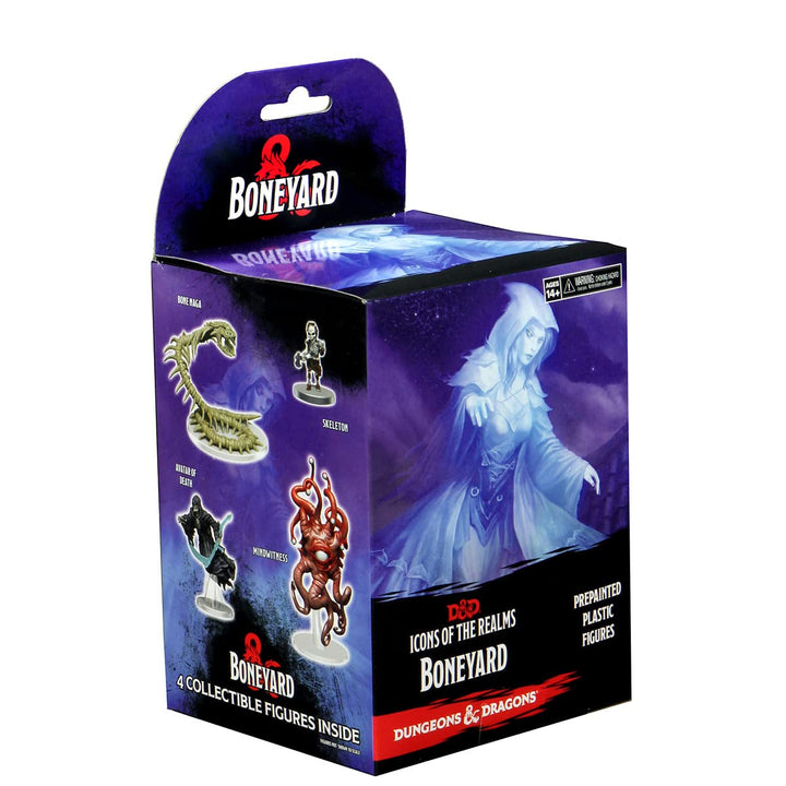 WizKids D&D Icons of The Realms Miniatures: Boneyard Booster, 4 Stück