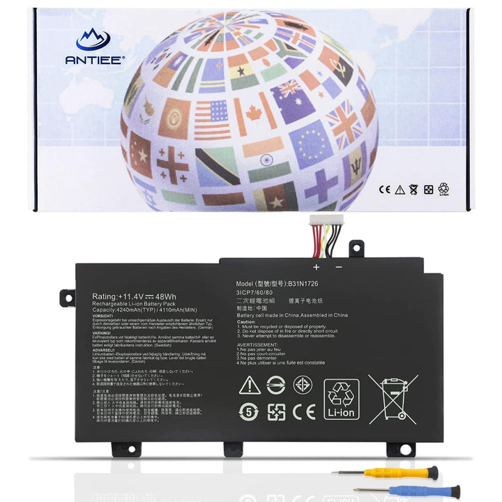 ANTIEE B31N1726 Akku Kompatibel mit ASUS TUF Gaming FX504 FX504G FX504GD FX504GE FX504GM FX505 FX505