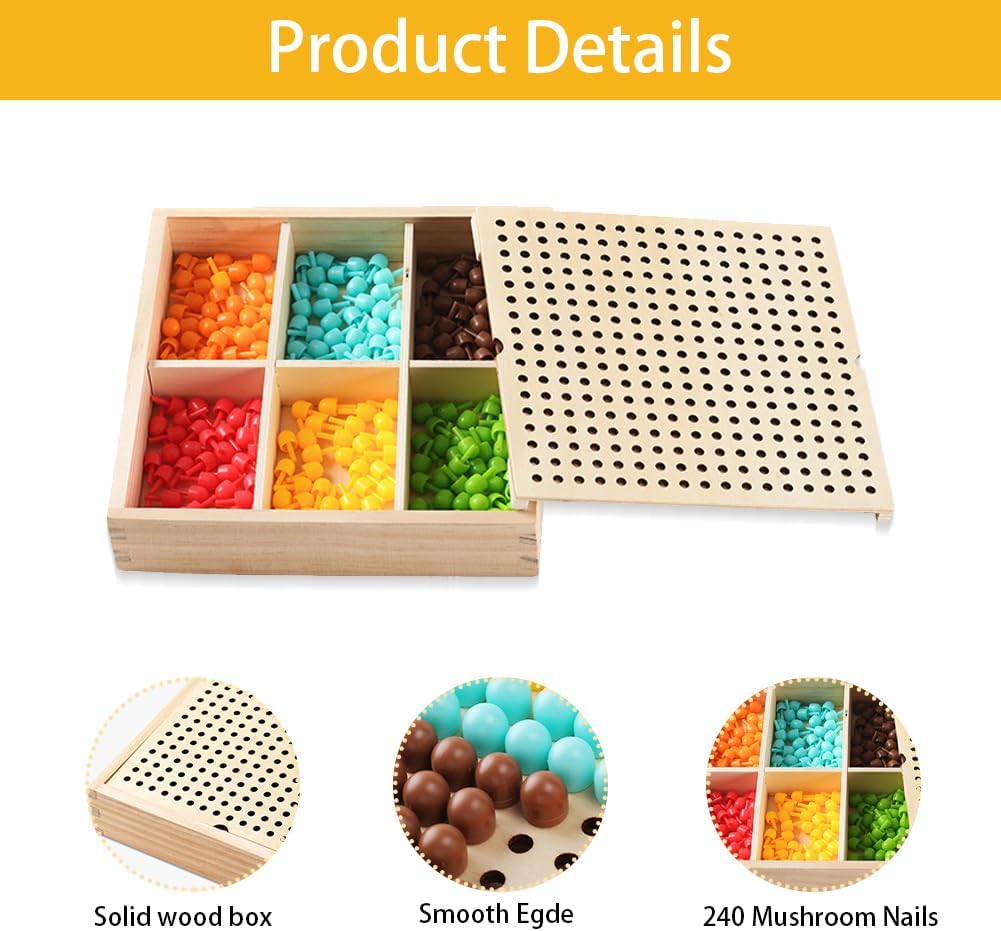 RANJIMA Mosaik Steckspiel, Mosaik Bastelset Kinder, Steckspiel ab 3 4 5 Jahre,mosaik steckspiel Pegb