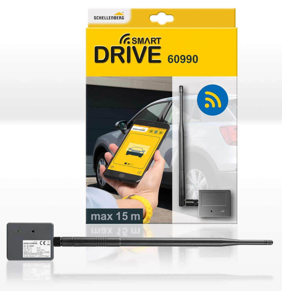 Schellenberg 60990 Garagentor Fernbedienung, universal Smarphone Garagentoröffner mit LED, mit LED