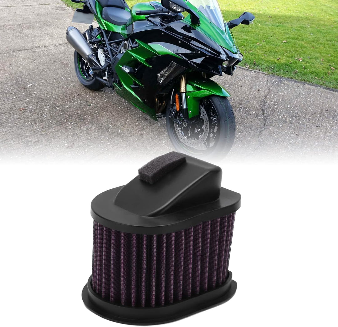 Luftfilterelement, Motorrad-Luftfilter mit Hohem Durchfluss, Waschbar, Wiederverwendbar, Verschlei?f