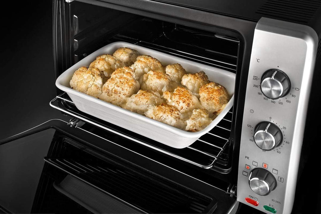 De'Longhi EO 24752 Kompaktbackofen - Elektrischer Ofen mit 7 Kochfunktionen inkl. Gitterrost und Bac