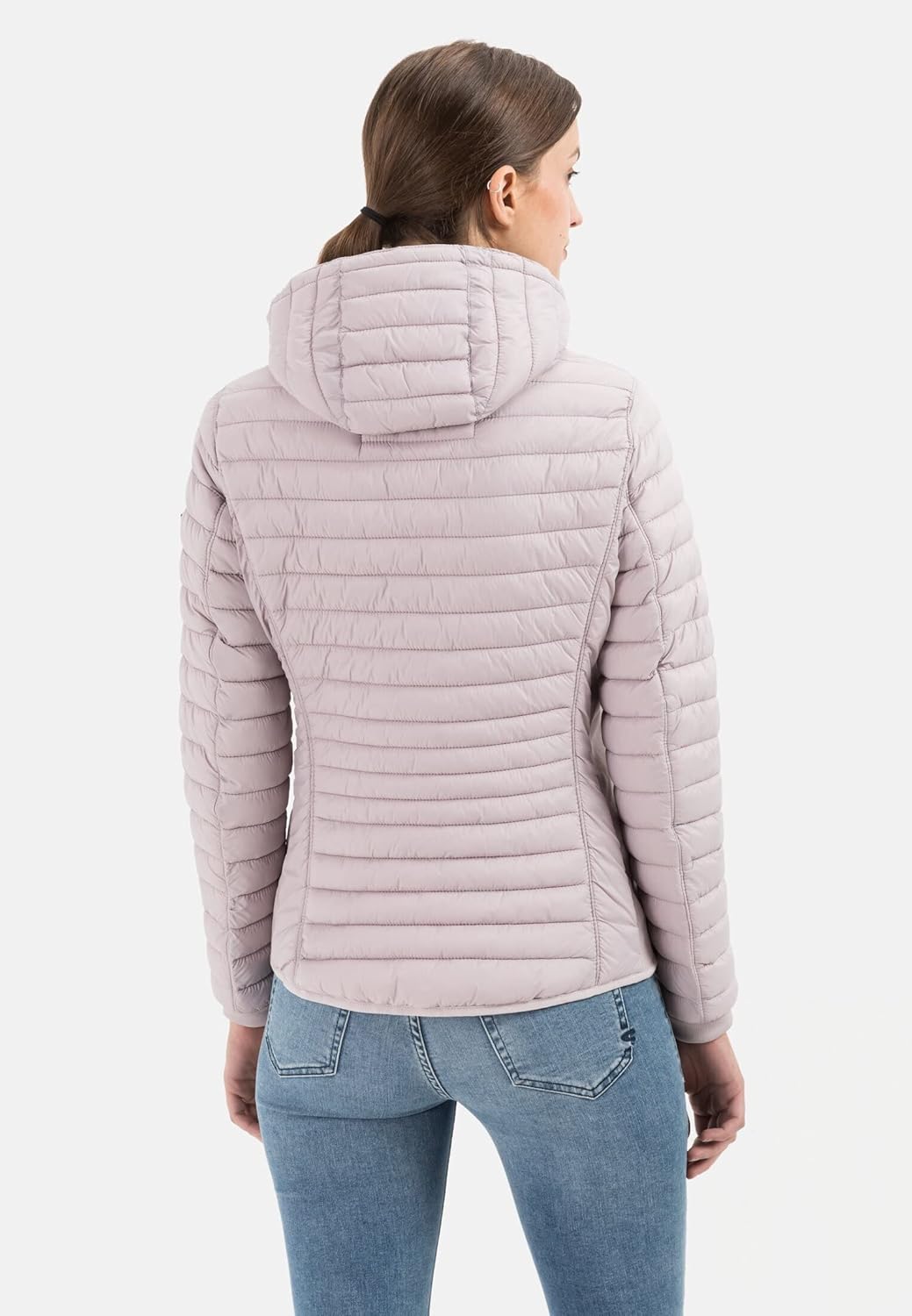 camel active Damen leichte Steppjacke mit Abnehmbarer Kapuze 44 Blouson Rosa, 44 Blouson Rosa