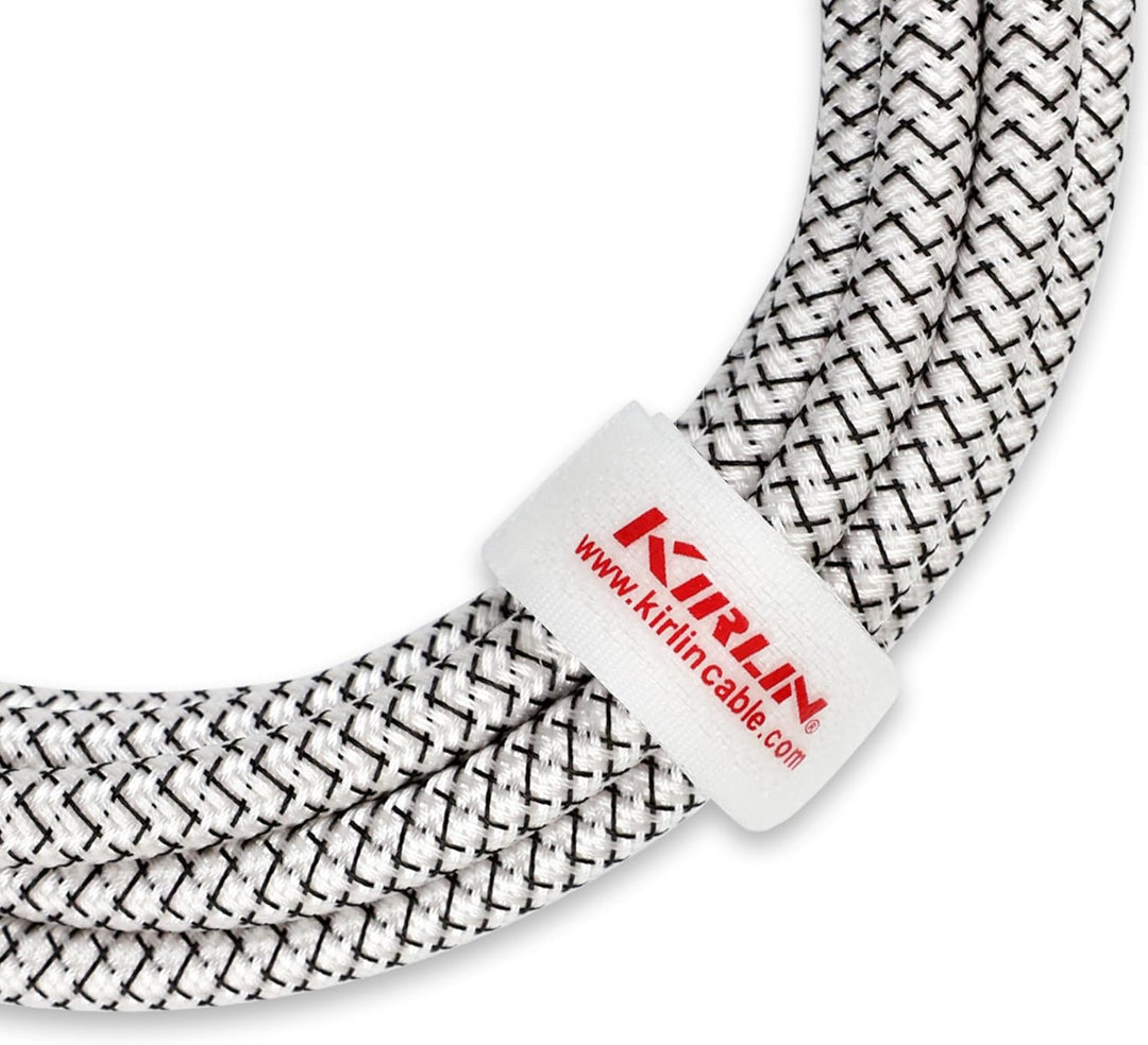 KIRLIN, KIRLIN CABLE Instrumentenkabel, 1/4 Zoll Mono-Stecker, weiss, 6,3 m (IWB-202WGL-20/WT)