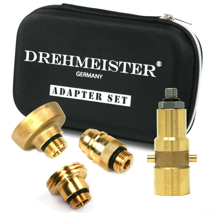 Drehmeister LPG Adapter Set M12 - extra lang - verstärkt - Tankadapter mit Etui - für Gasfahrzeuge -
