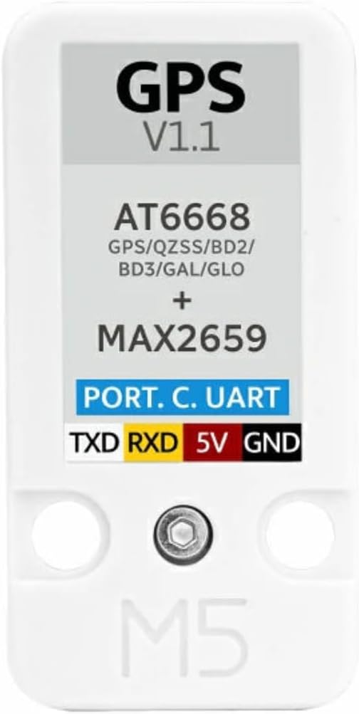 M5Stack GPS/BDS Modul v1.1 (AT6668) – GNSS Navigationsmodul mit Keramikantenne, Mehrfrequenz, Multis