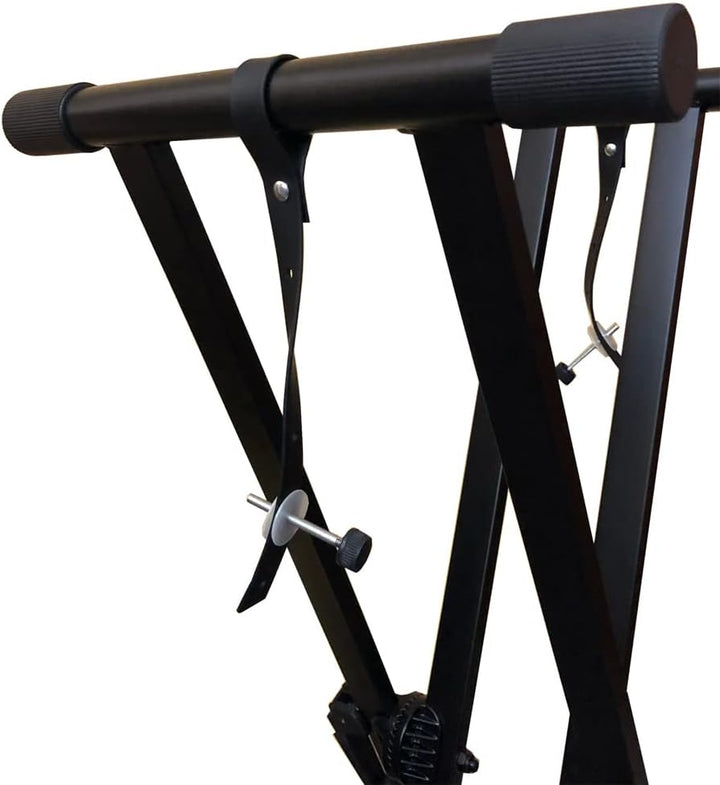 Roland DP-10 Dämpfer-Pedal & RockJam Xfinity Doublebraced Pre Assembled Keyboard Stand with Locking
